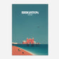 Brighton England Travel Poster