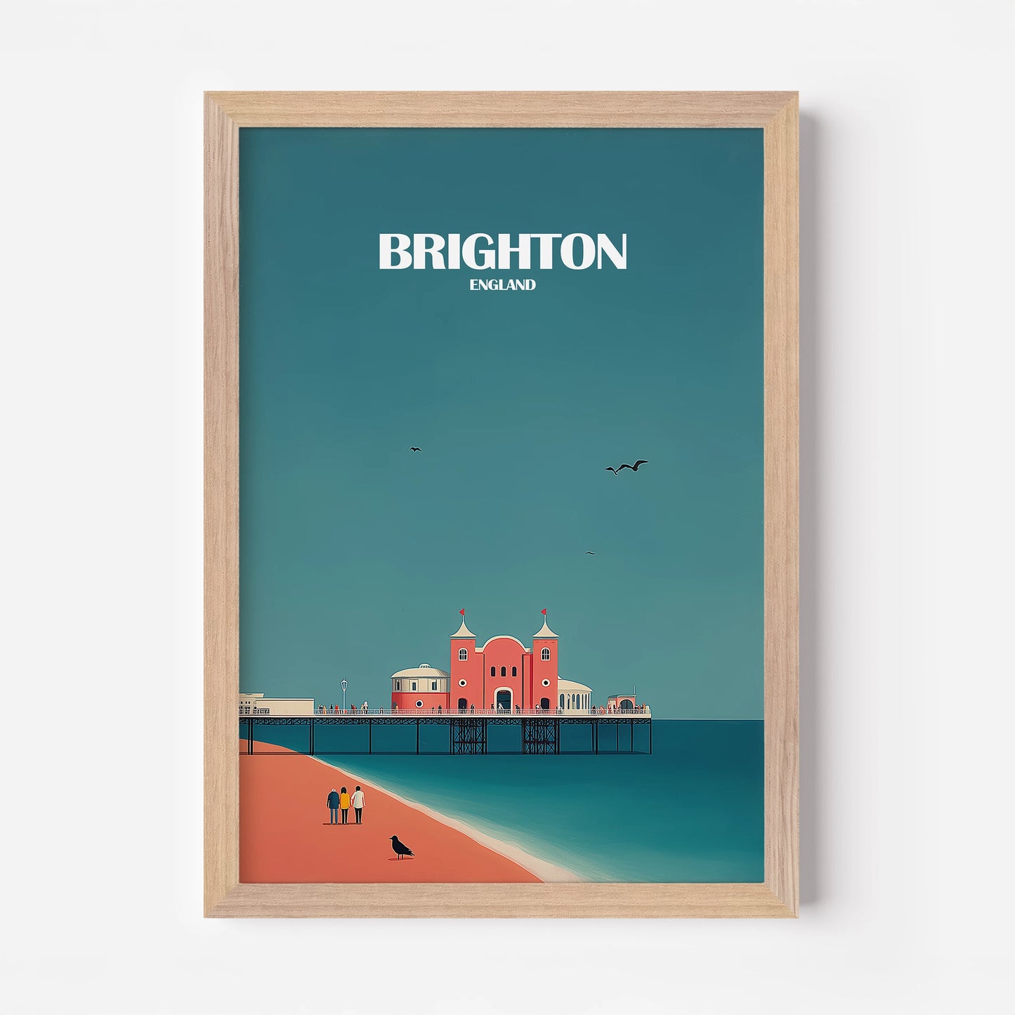 Brighton England Travel Poster