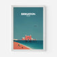 Brighton England Travel Poster