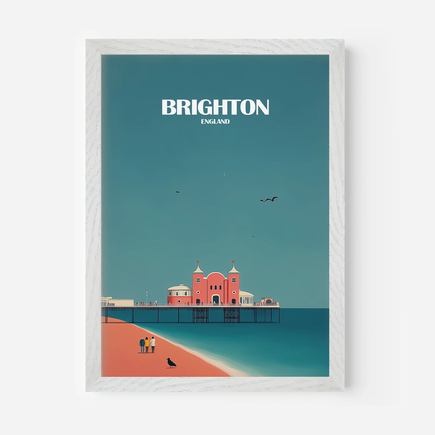 Brighton England Travel Poster