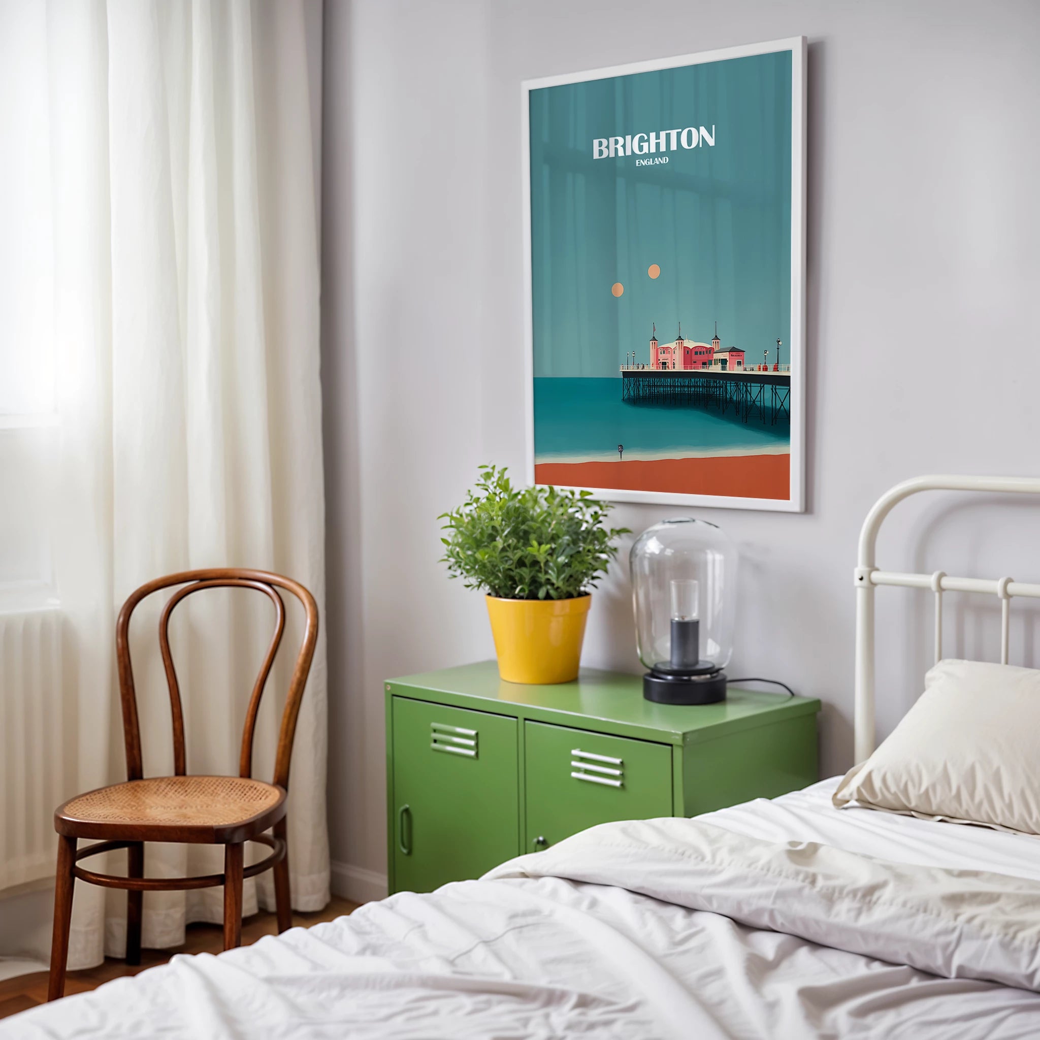 Brighton Pier England Travel Poster