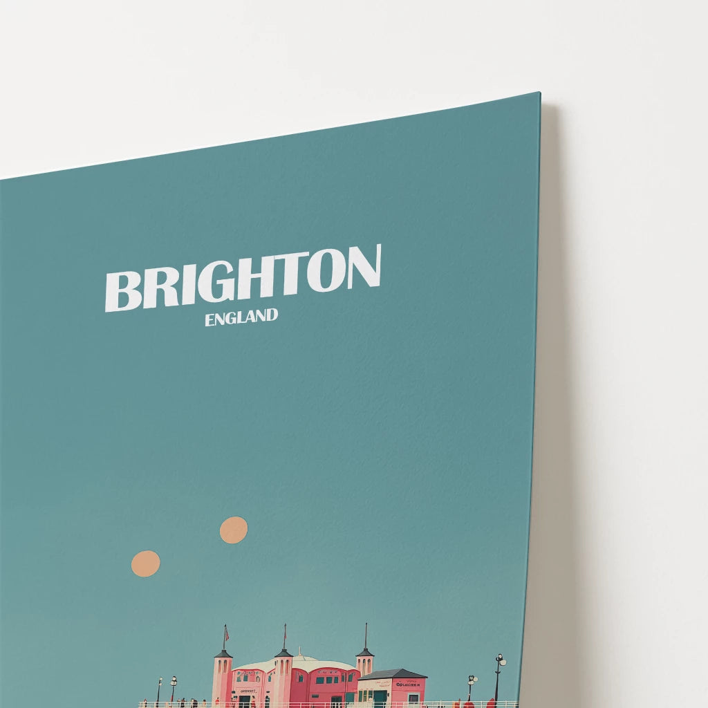 Brighton Pier England Travel Poster