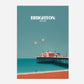 Brighton Pier England Travel Poster