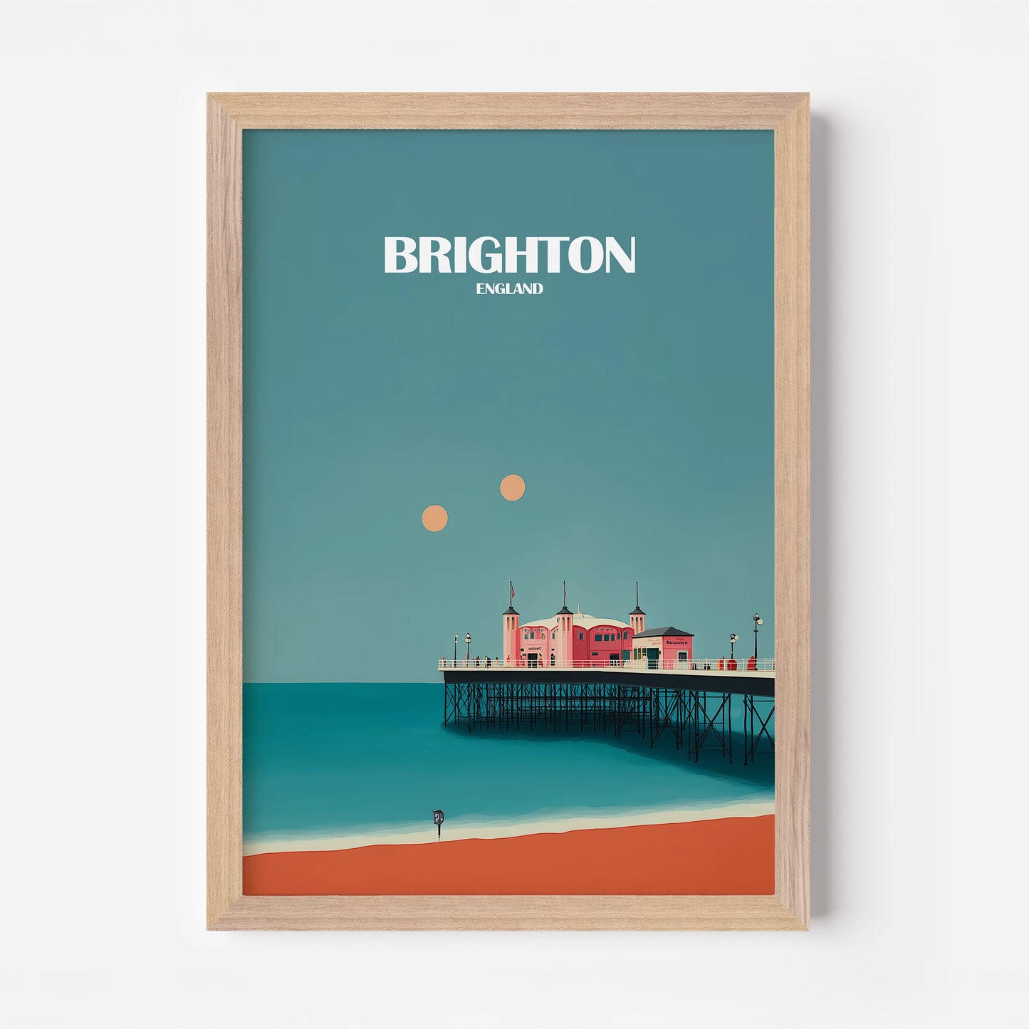 Brighton Pier England Travel Poster