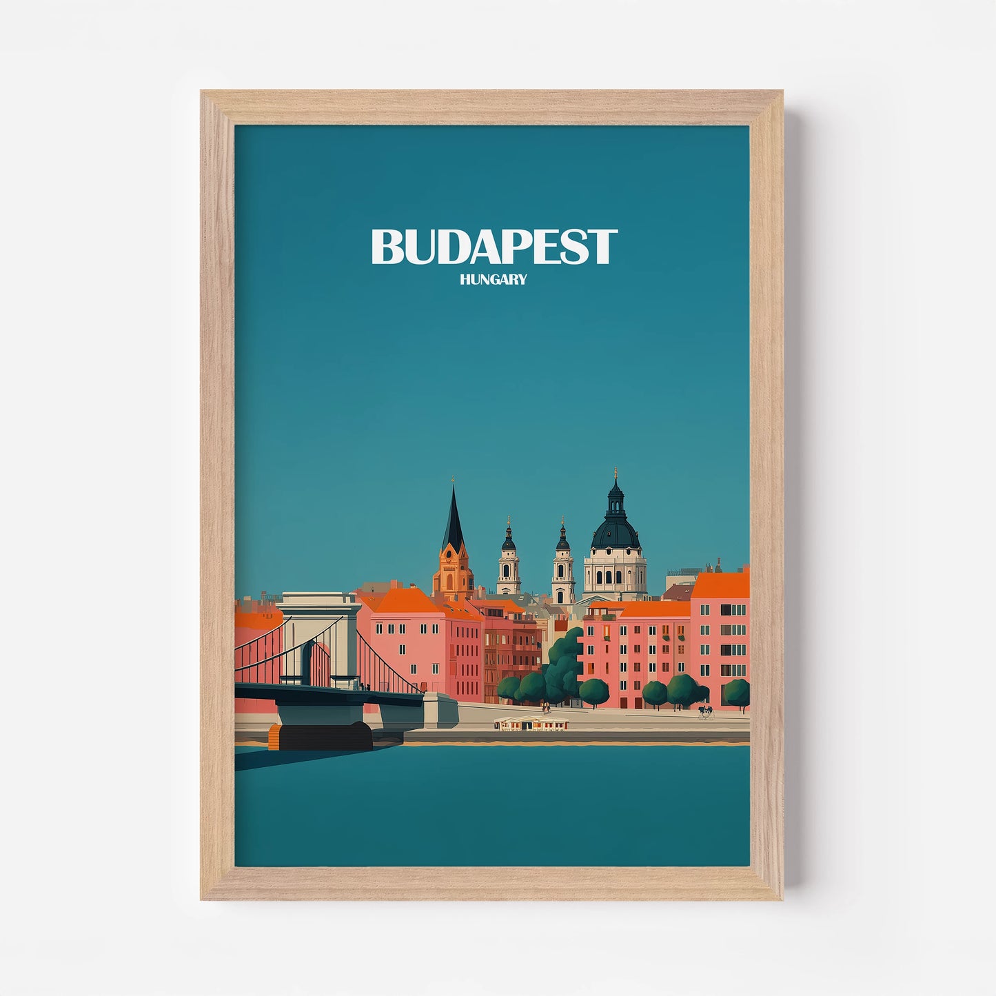 Budapest Hungary Europe Travel Poster