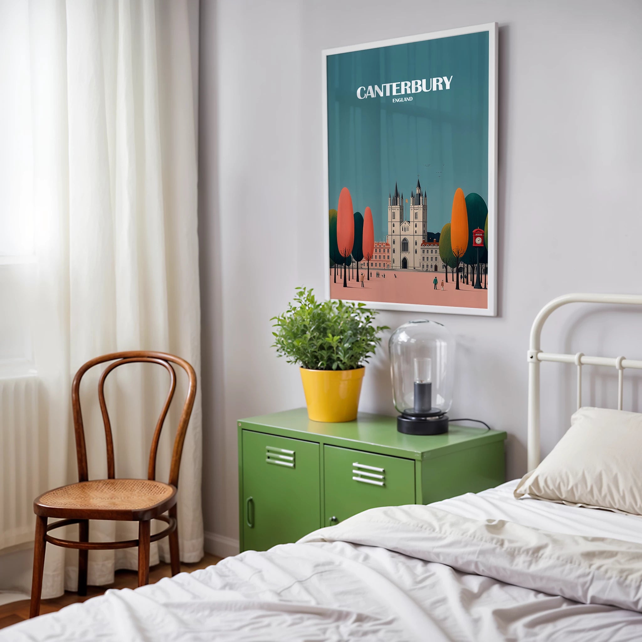 Canterbury England Travel Poster