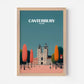 Canterbury England Travel Poster