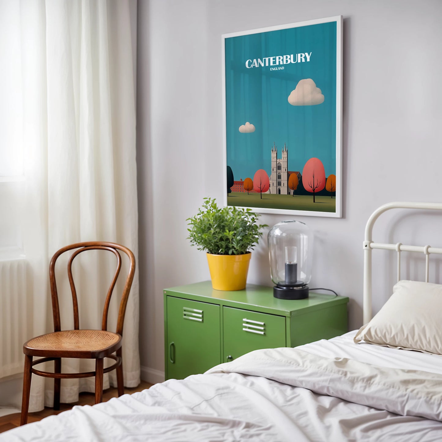 Canterbury England Travel Poster