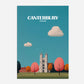 Canterbury England Travel Poster