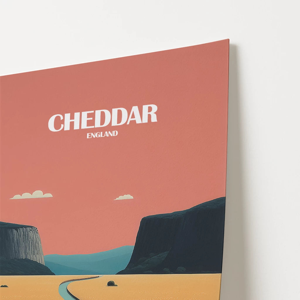Cheddar Gorge Somerset England Travel Poster