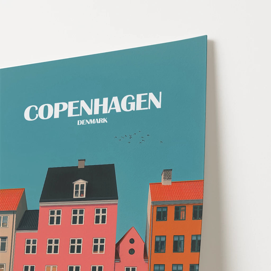 Copenhagen Denmark Europe Travel Poster