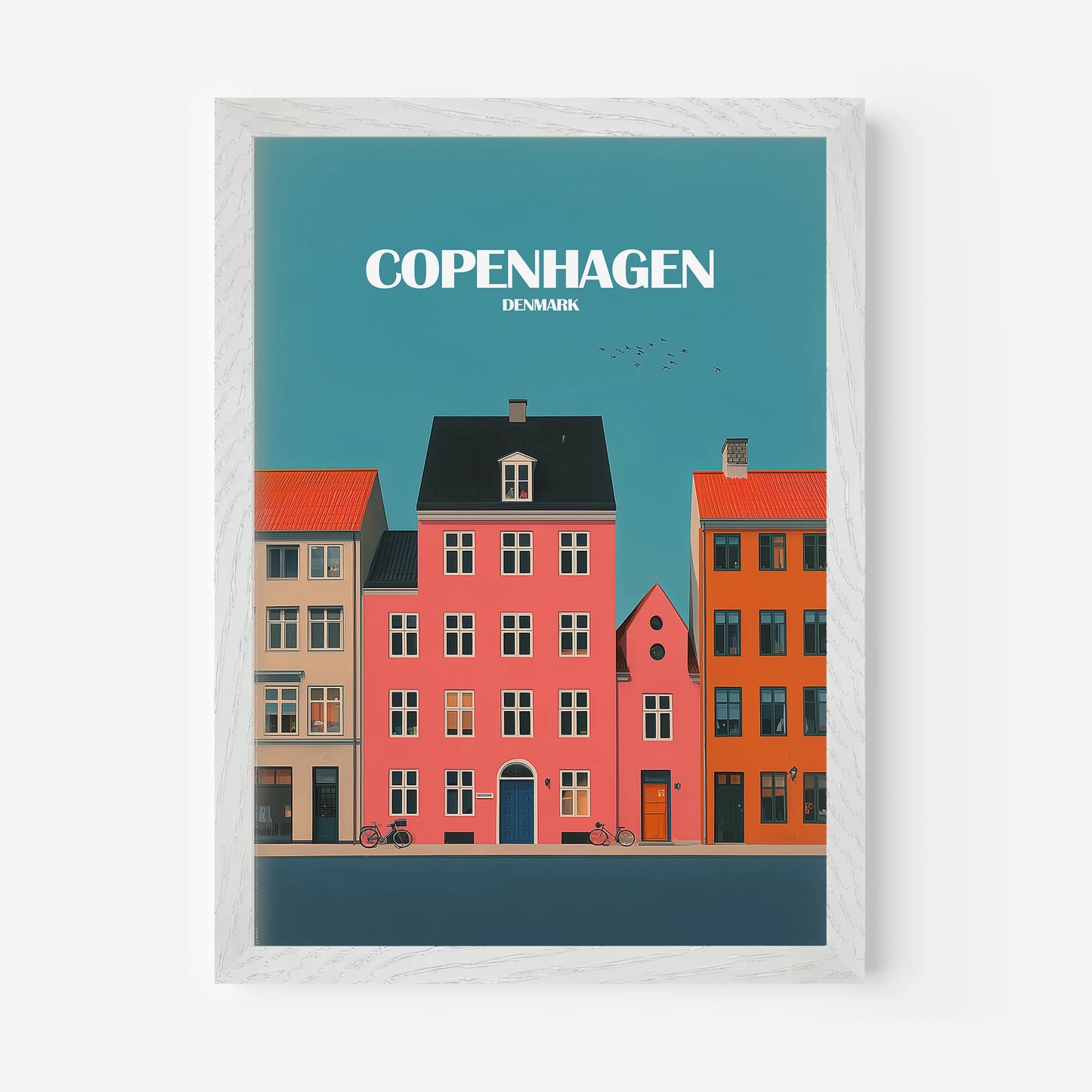 Copenhagen Denmark Europe Travel Poster