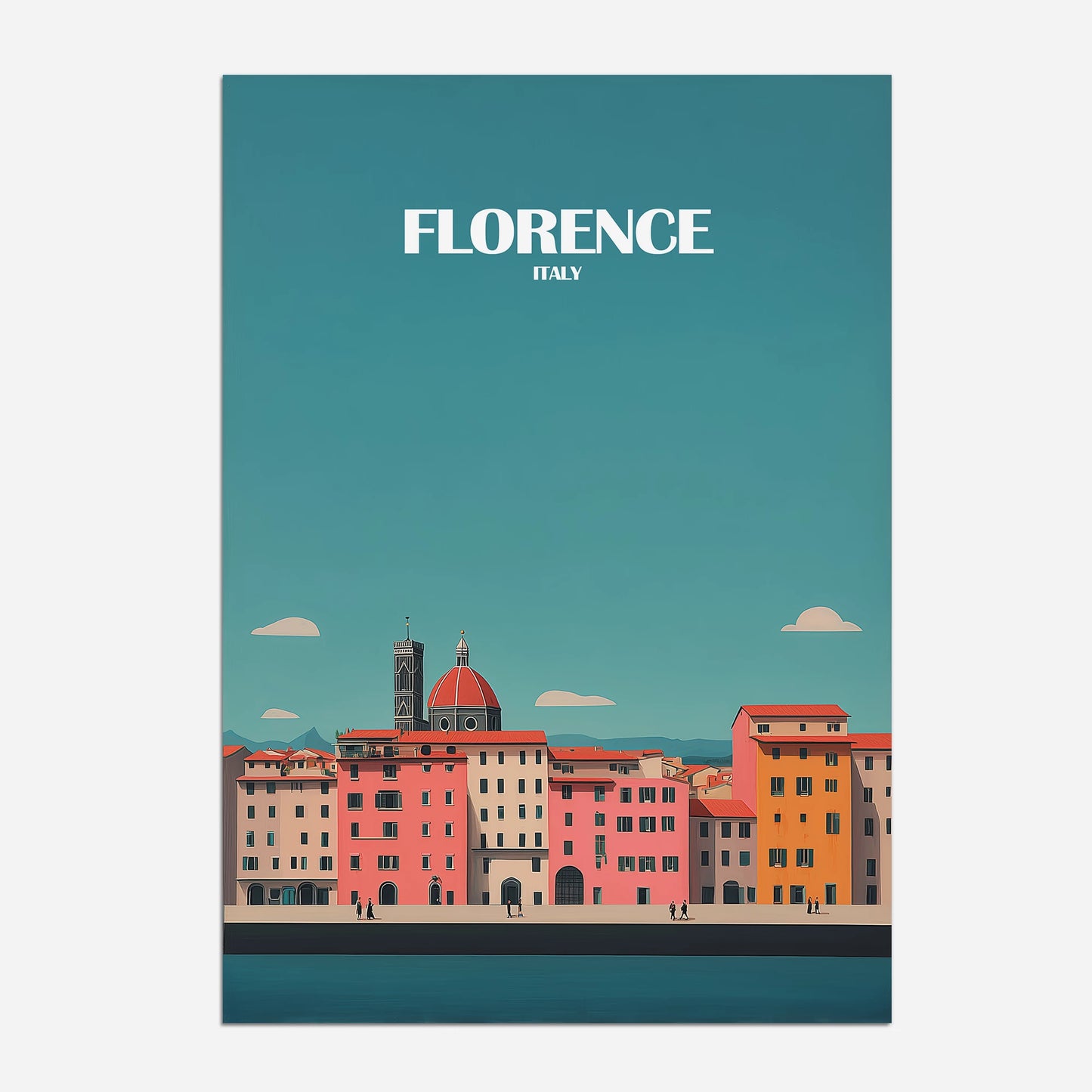 Florence Italy Europe Travel Poster