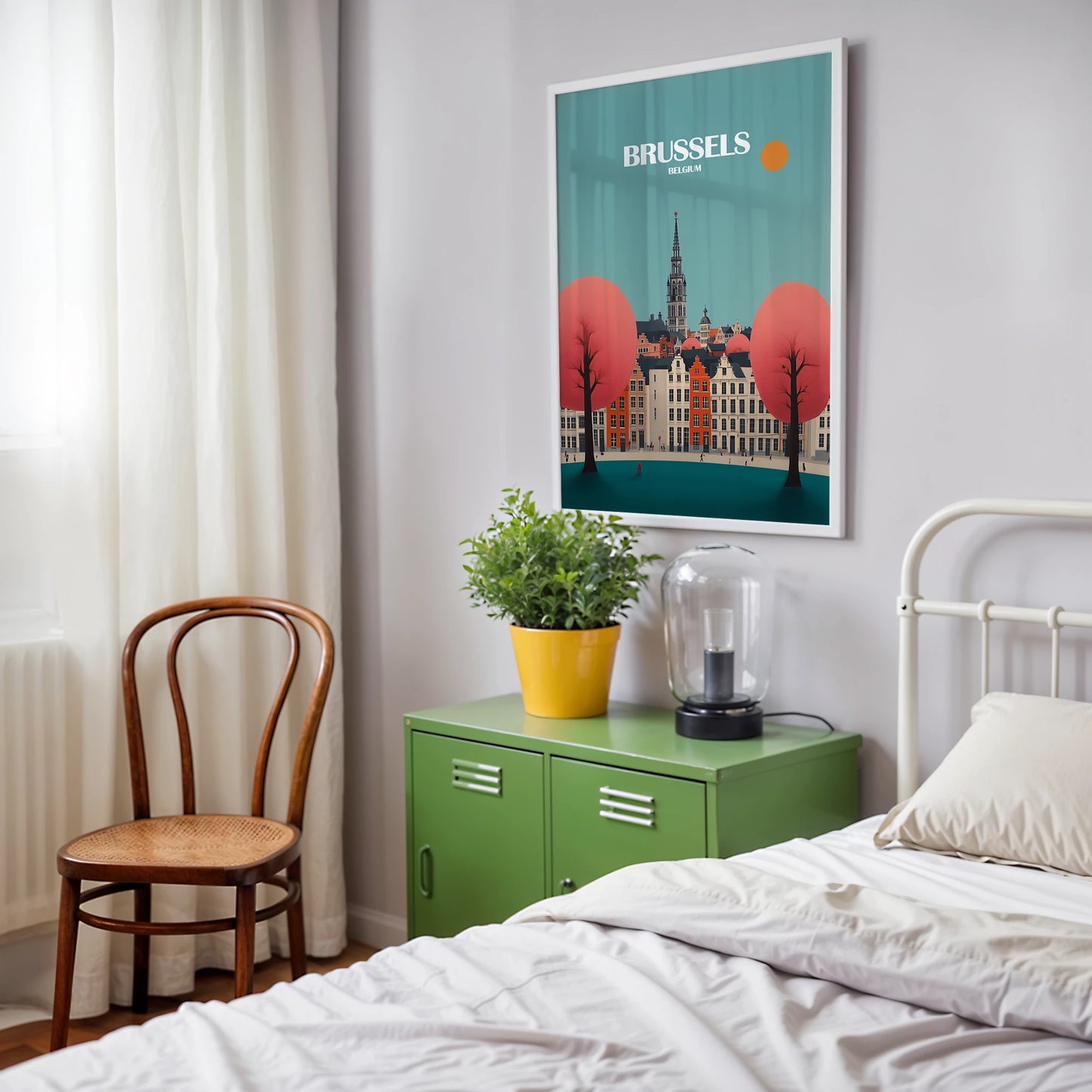 Brussels Belgium Europe Travel Poster