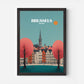 Brussels Belgium Europe Travel Poster