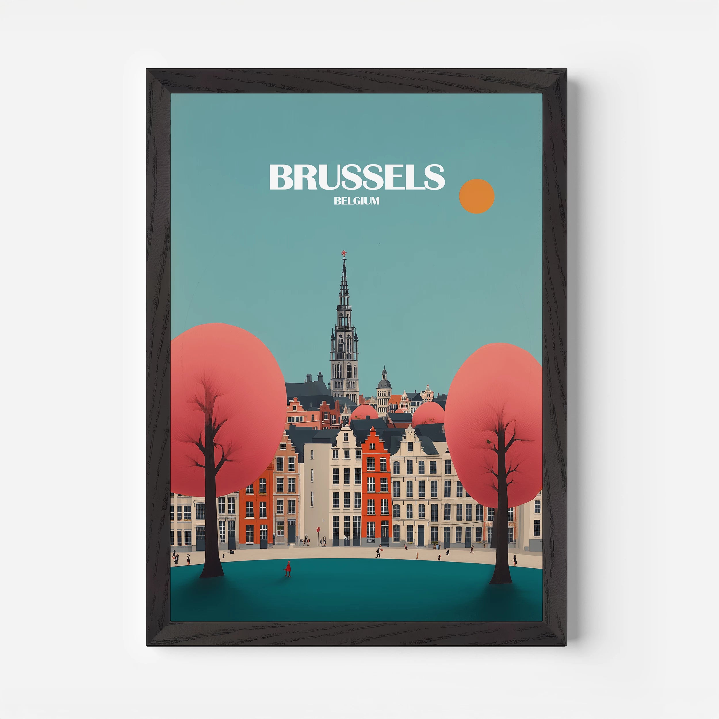 Brussels Belgium Europe Travel Poster