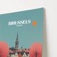 Brussels Belgium Europe Travel Poster