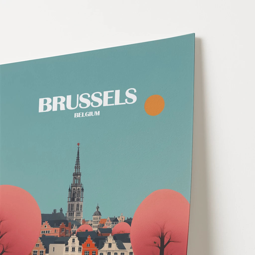 Brussels Belgium Europe Travel Poster