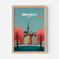 Brussels Belgium Europe Travel Poster
