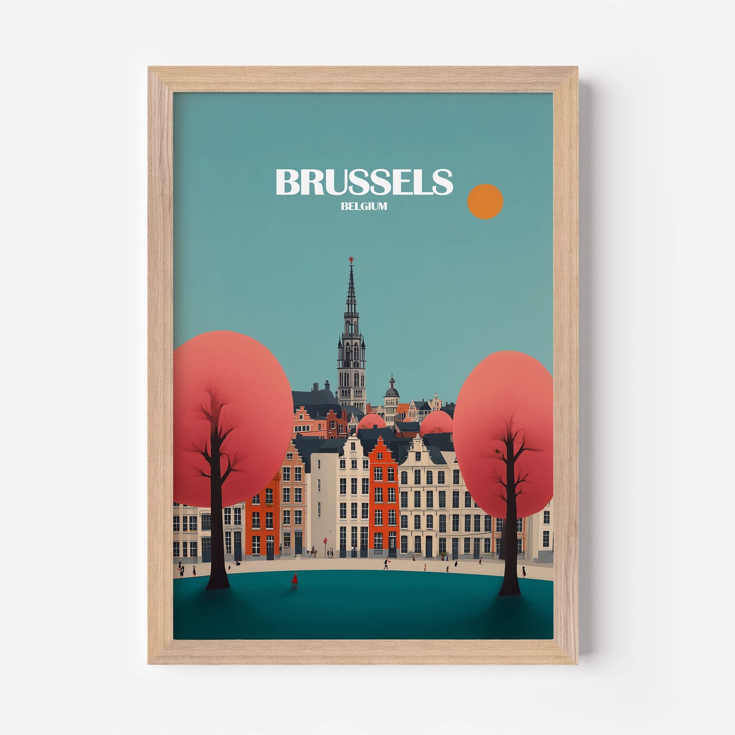 Brussels Belgium Europe Travel Poster