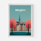 Brussels Belgium Europe Travel Poster