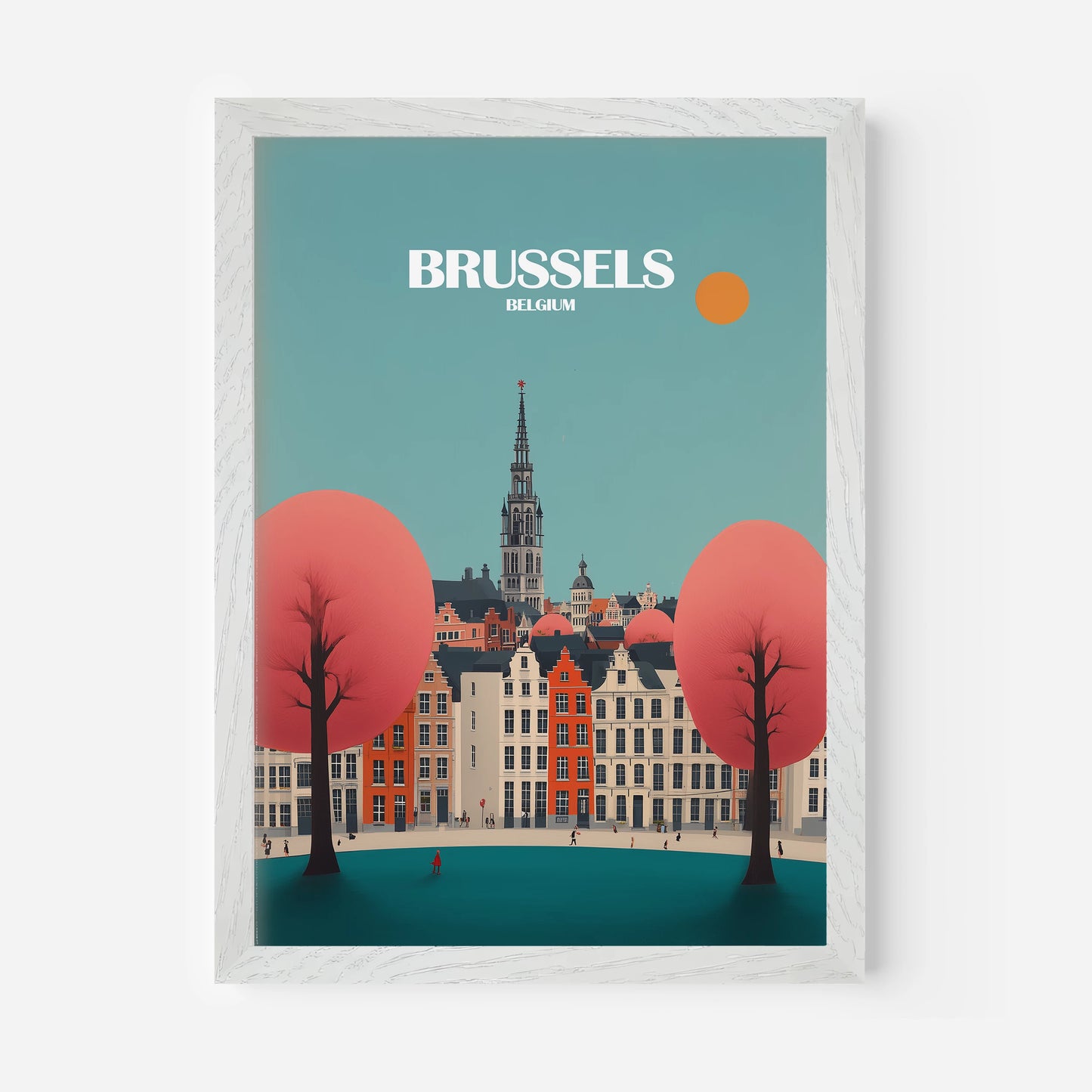 Brussels Belgium Europe Travel Poster