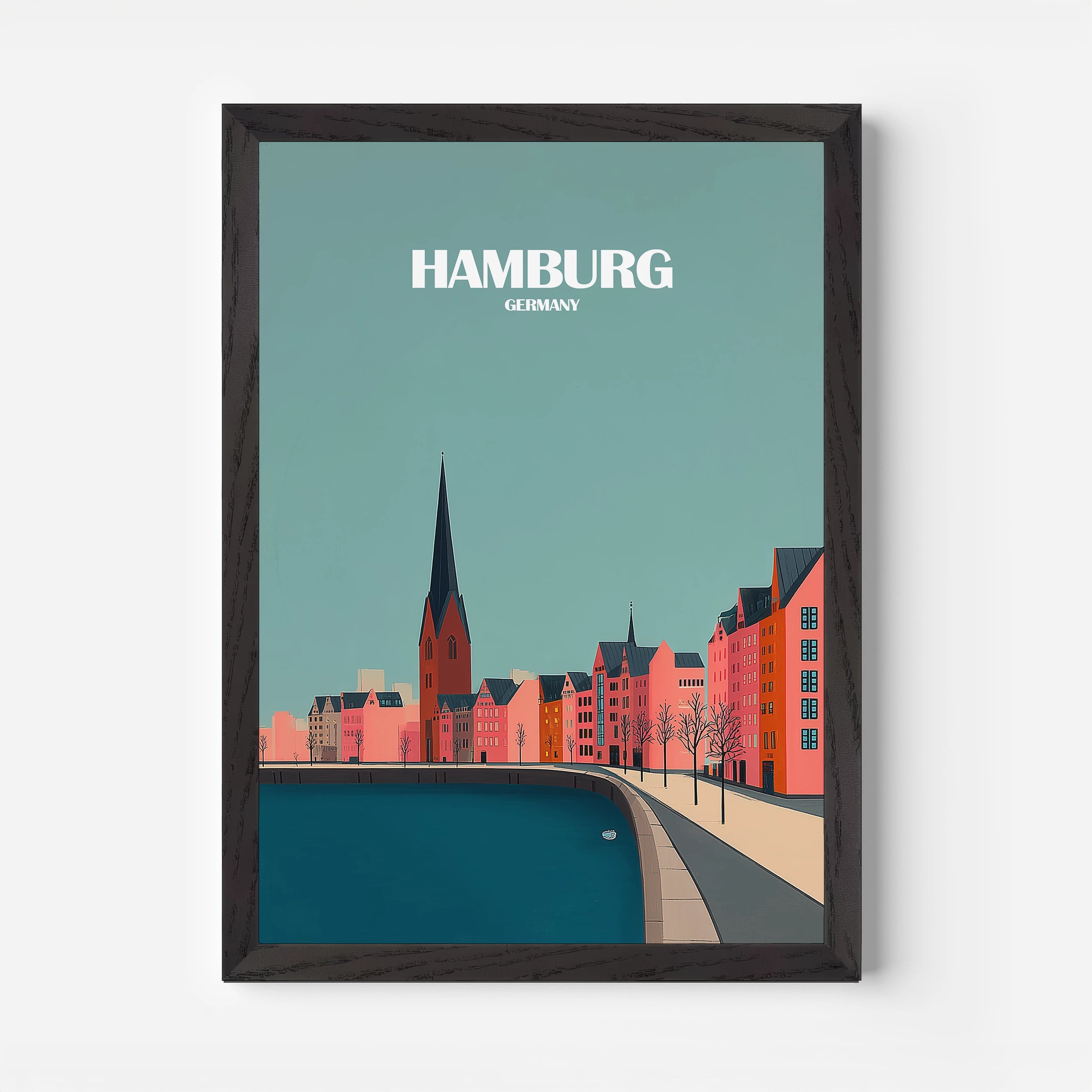 Hamburg Germany Europe Travel Poster