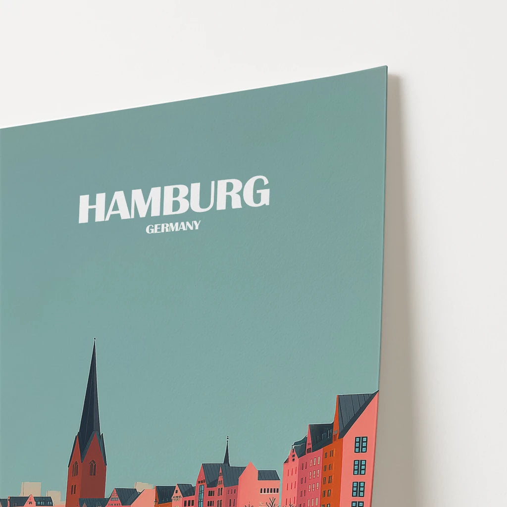 Hamburg Germany Europe Travel Poster