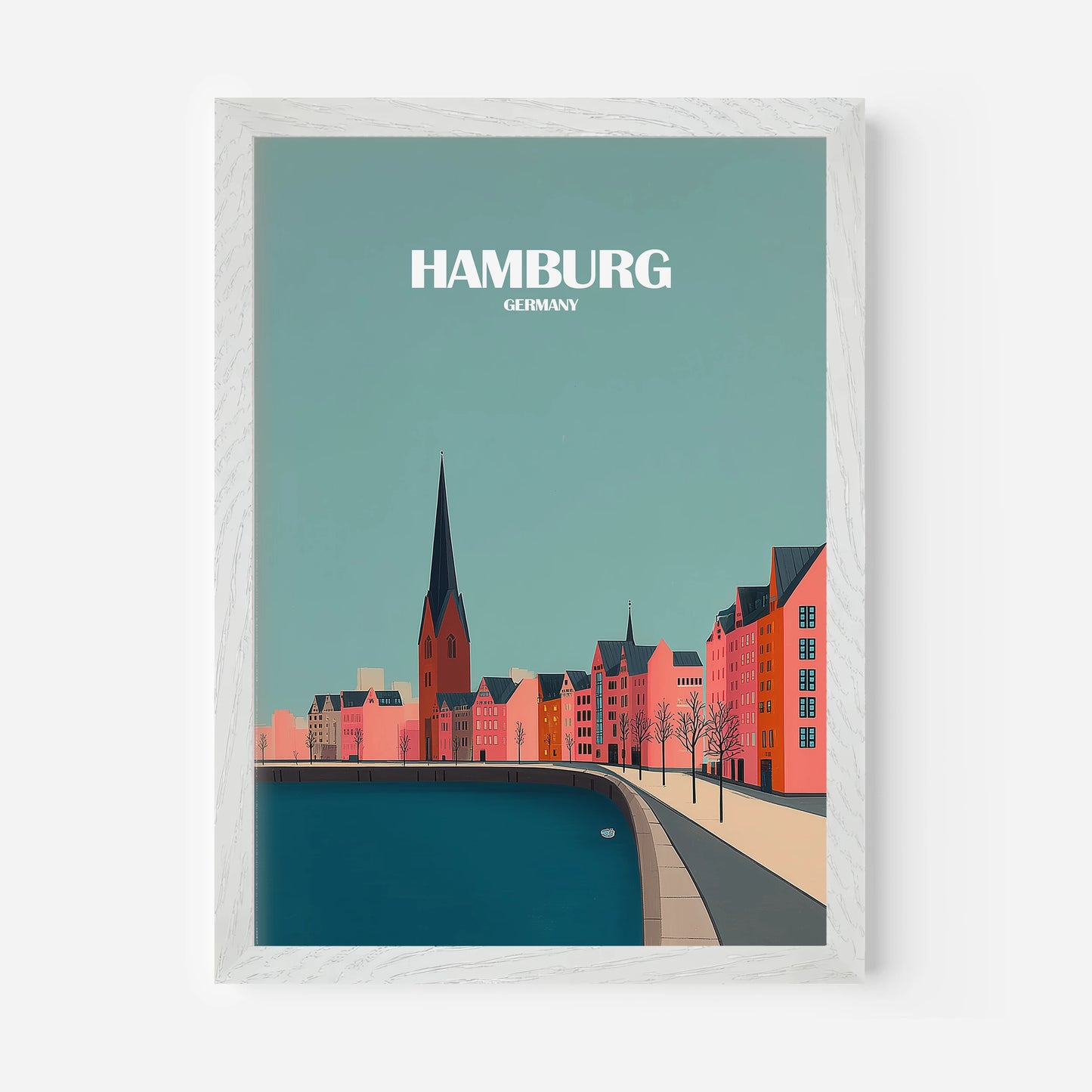 Hamburg Germany Europe Travel Poster