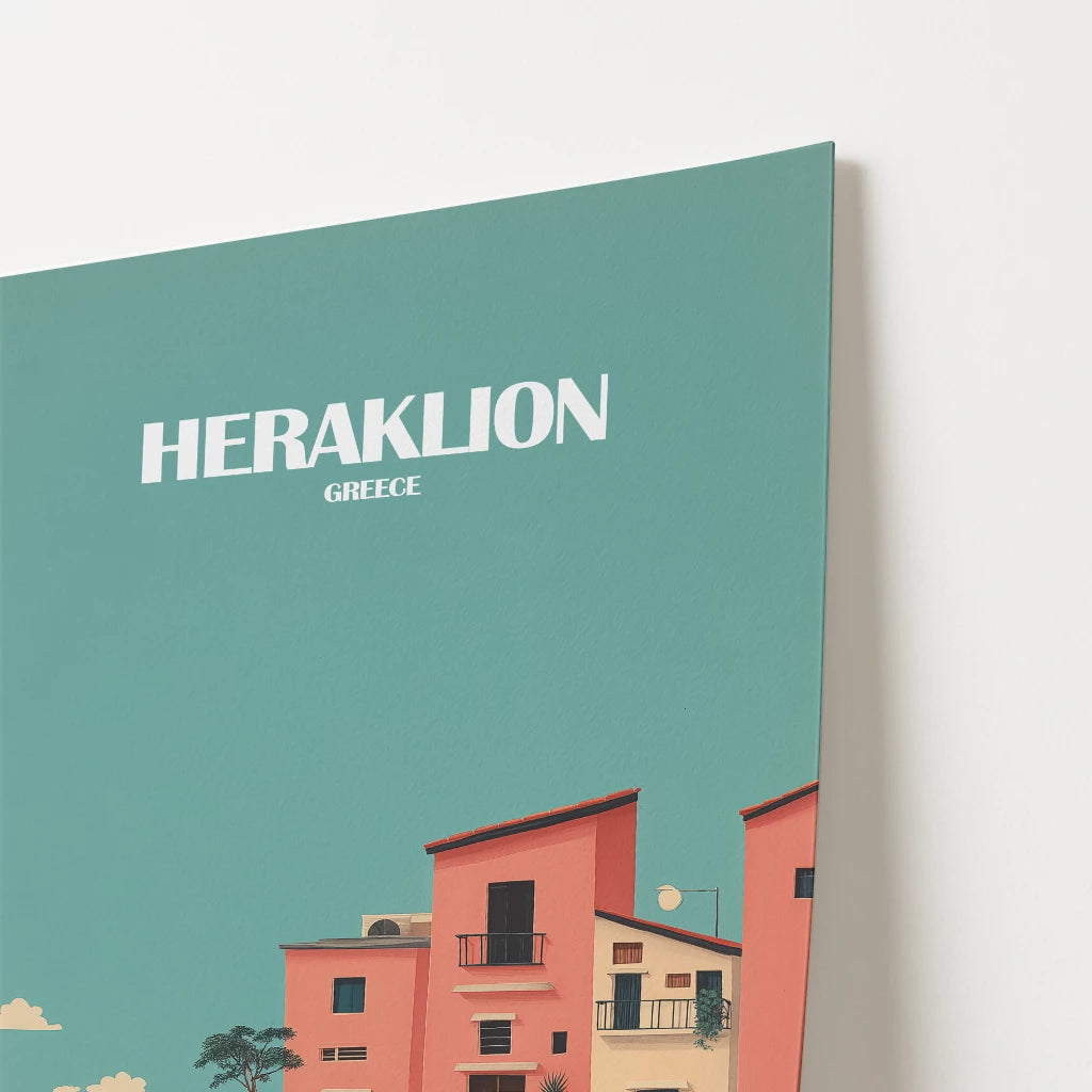 Heraklion Greece Europe Travel Poster