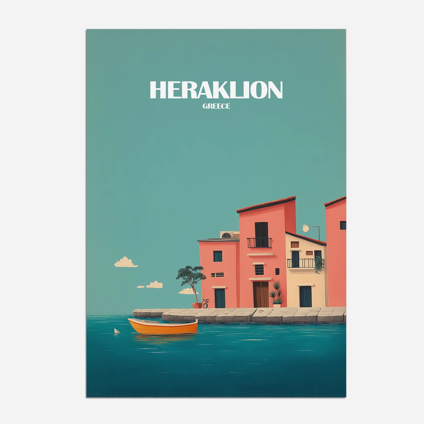 Heraklion Greece Europe Travel Poster