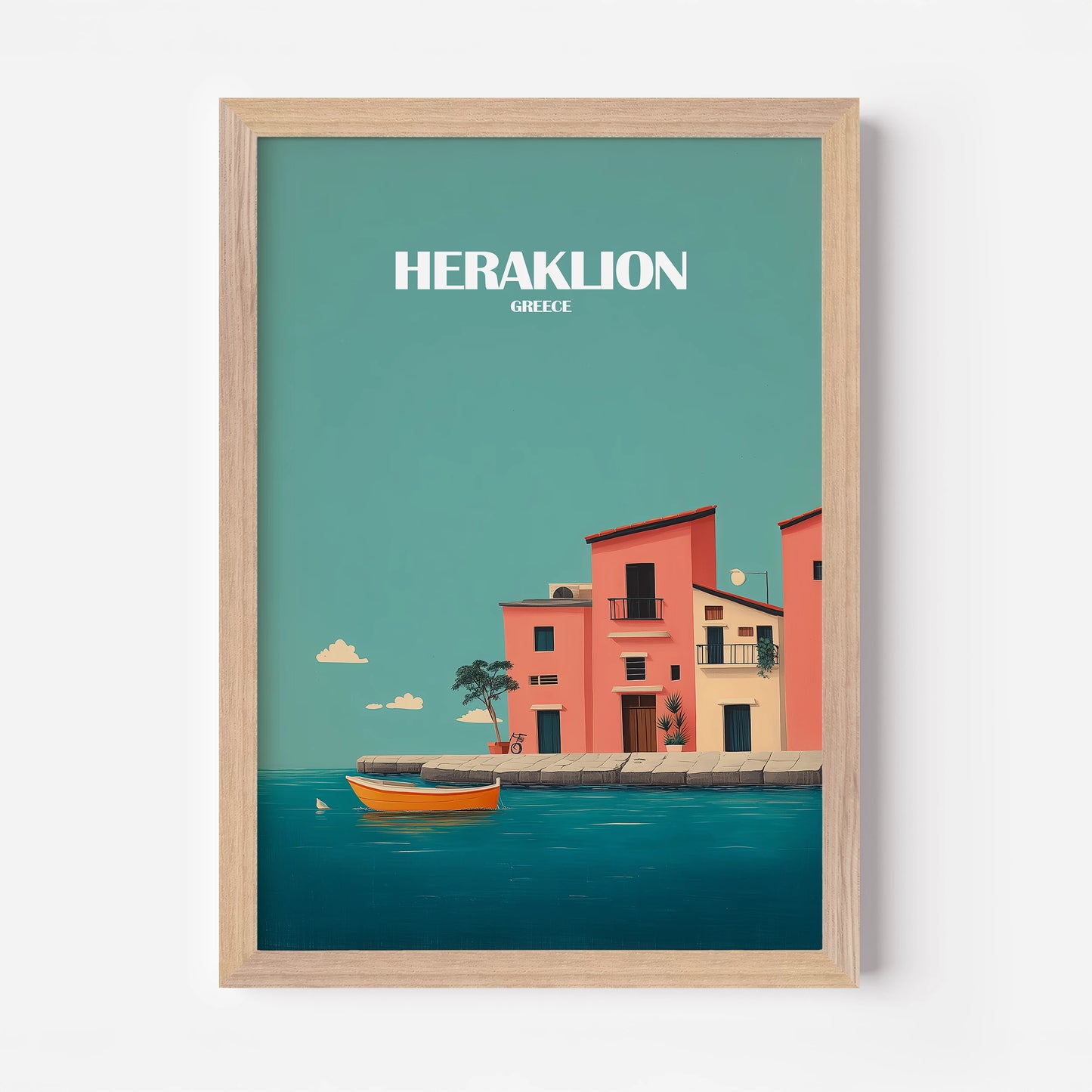 Heraklion Greece Europe Travel Poster