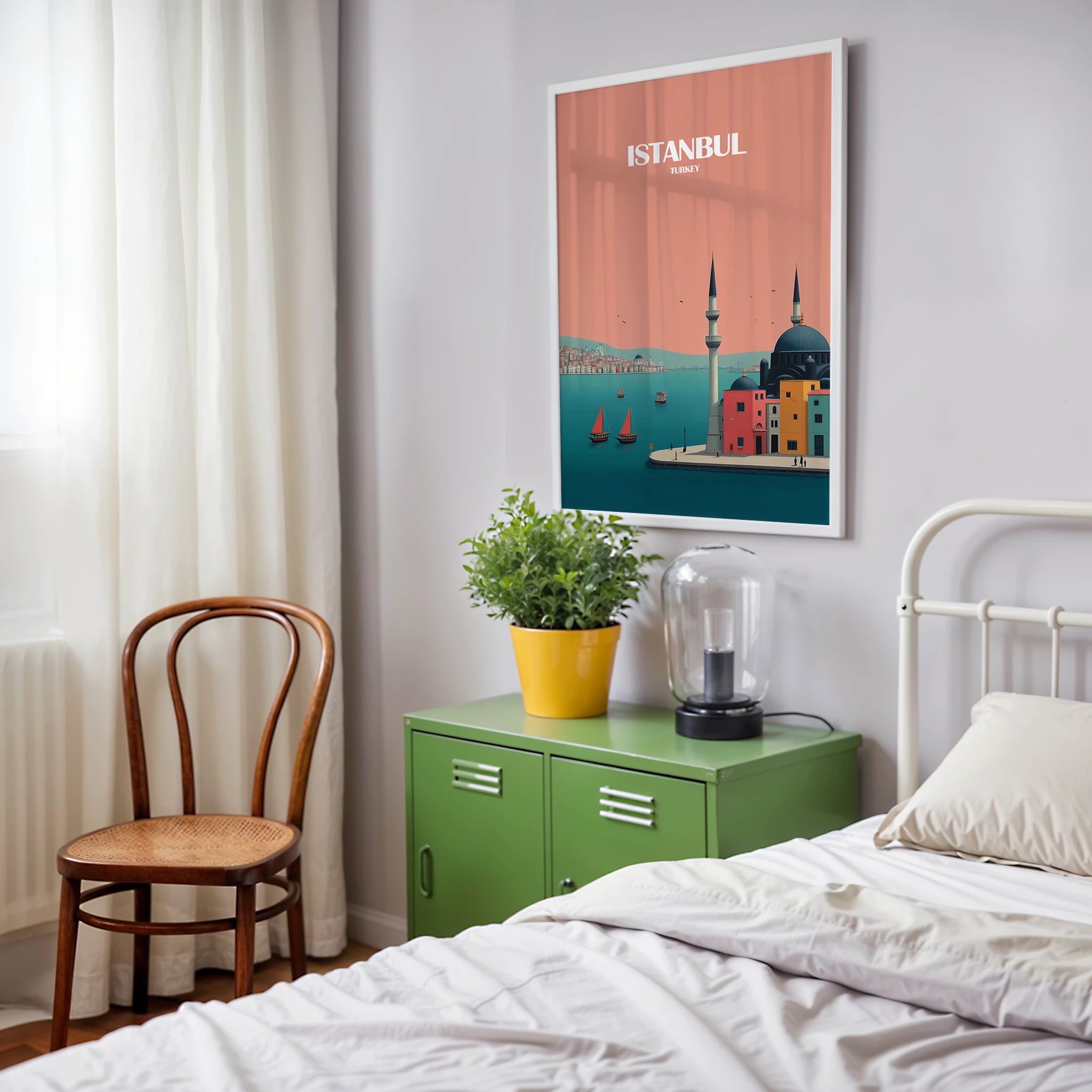 Istanbul Turkey Europe Travel Poster