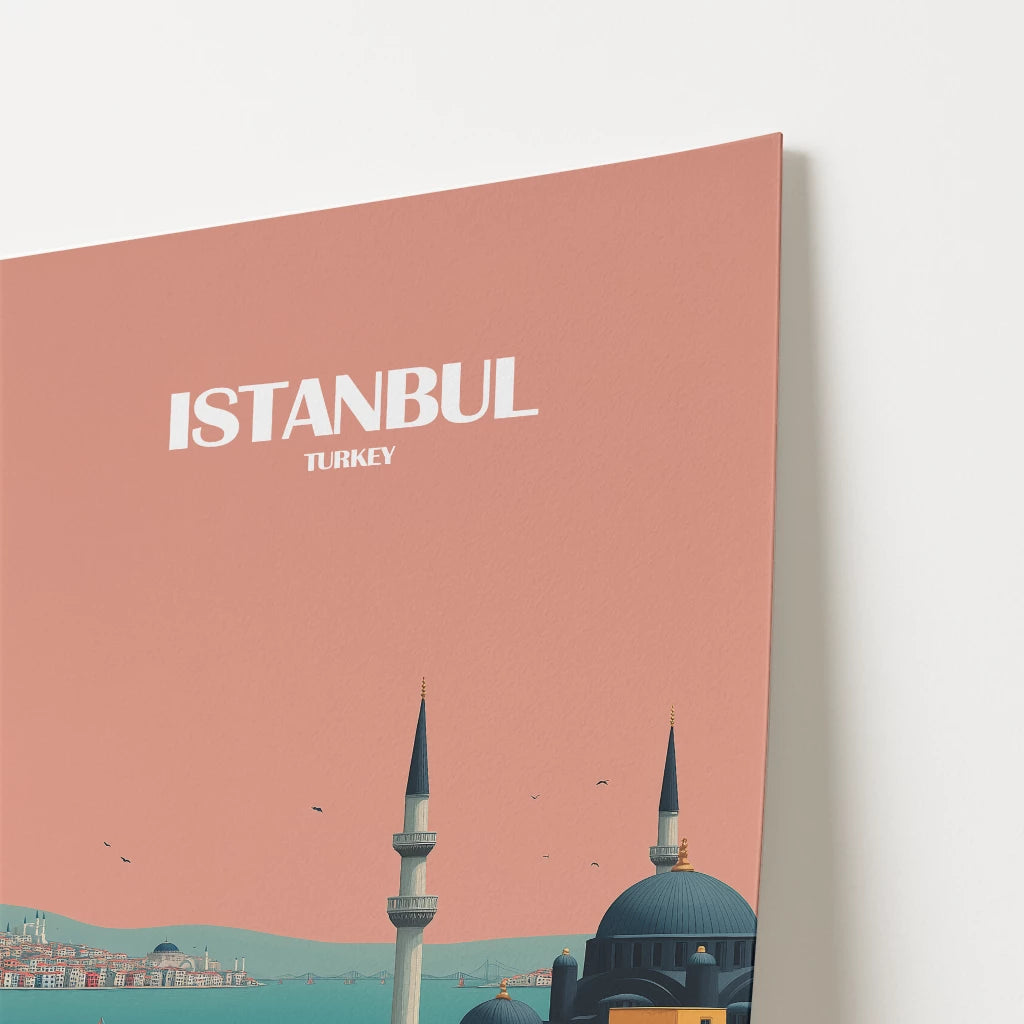 Istanbul Turkey Europe Travel Poster
