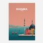 Istanbul Turkey Europe Travel Poster