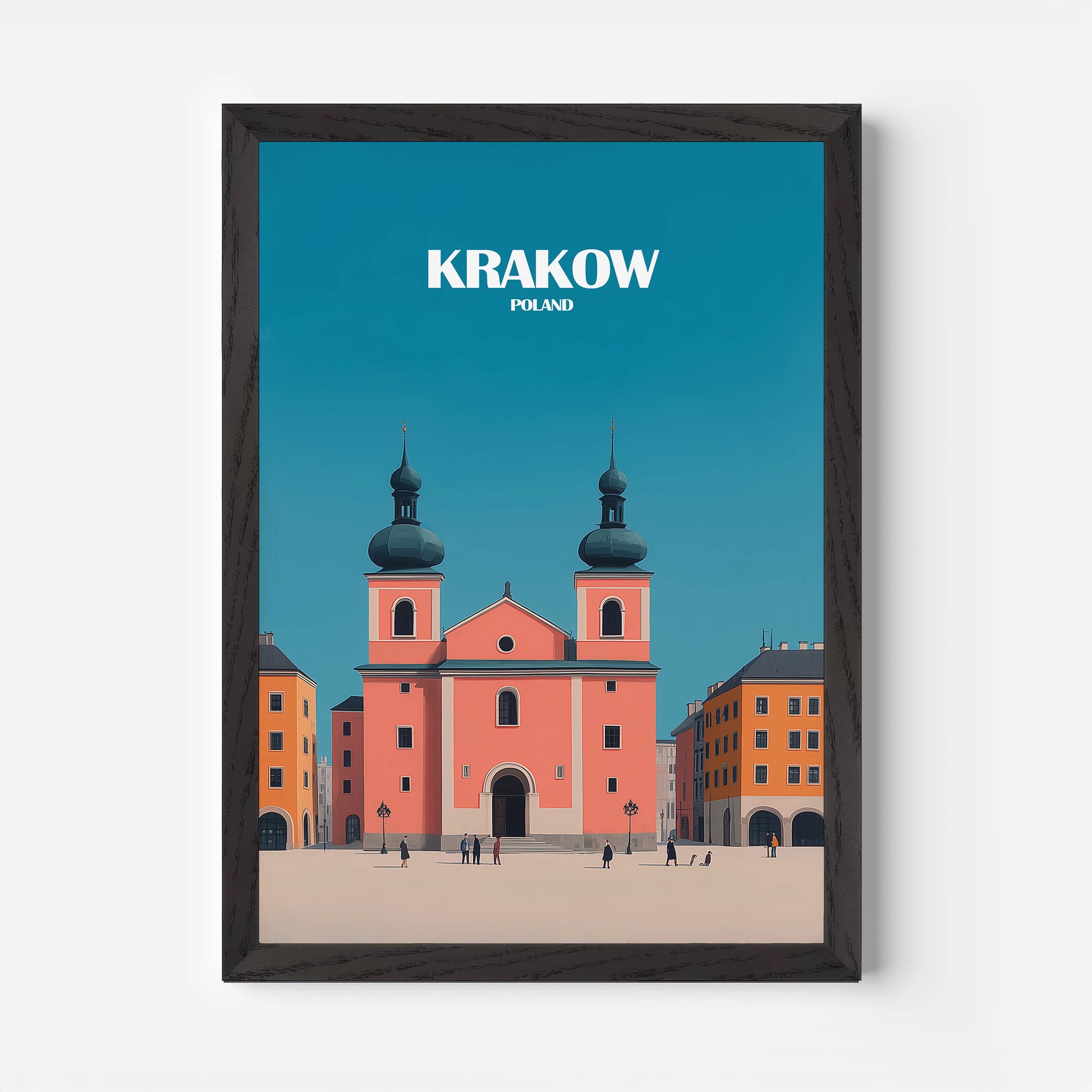 Krakow Poland Europe Travel Poster
