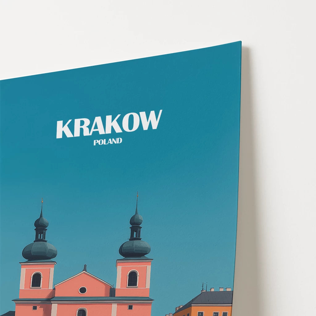 Krakow Poland Europe Travel Poster