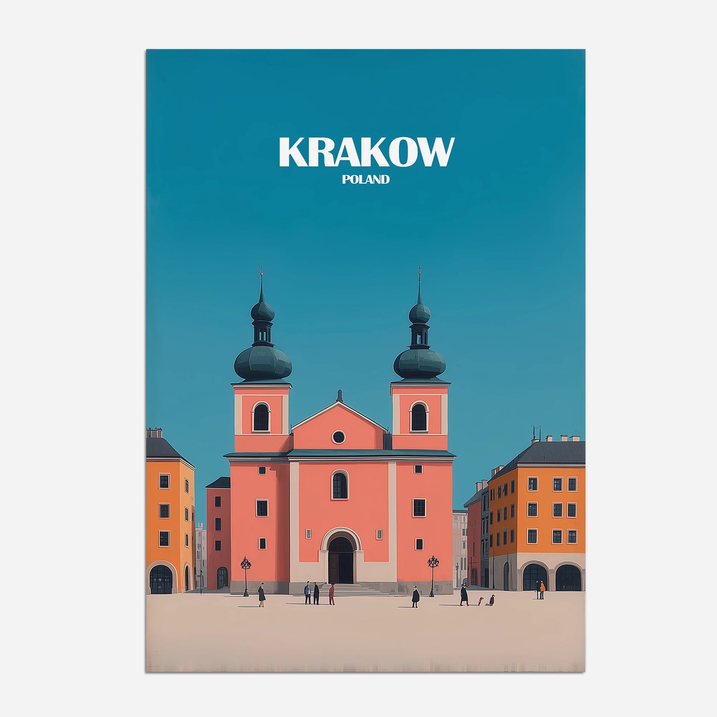 Krakow Poland Europe Travel Poster