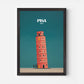 Pisa Italy Europe Travel Poster