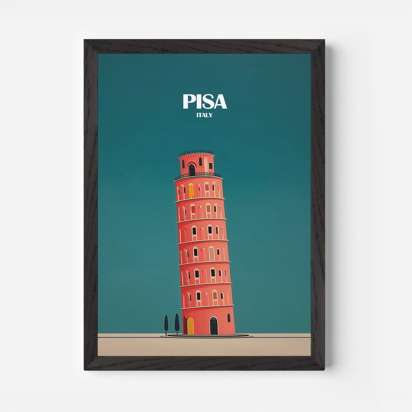 Pisa Italy Europe Travel Poster