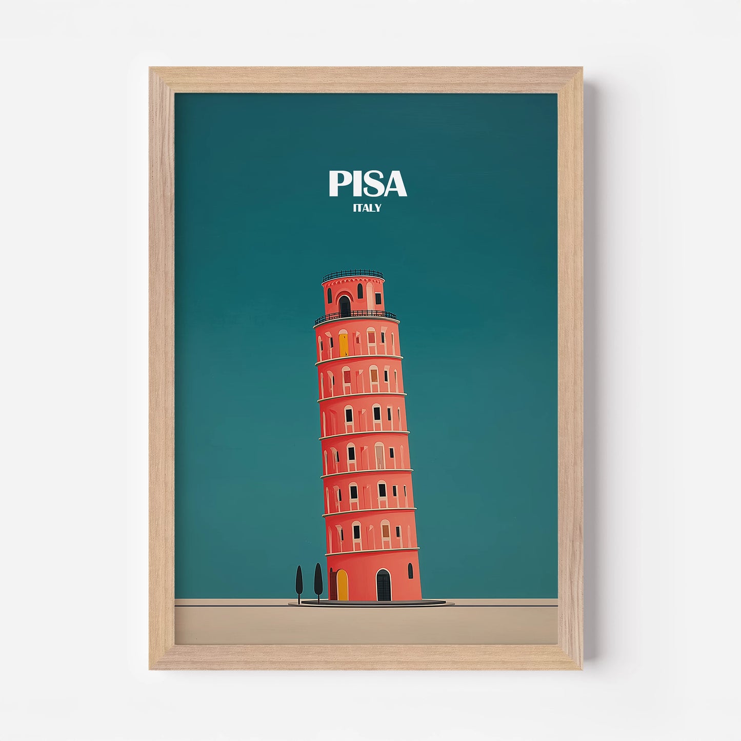 Pisa Italy Europe Travel Poster