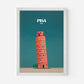 Pisa Italy Europe Travel Poster