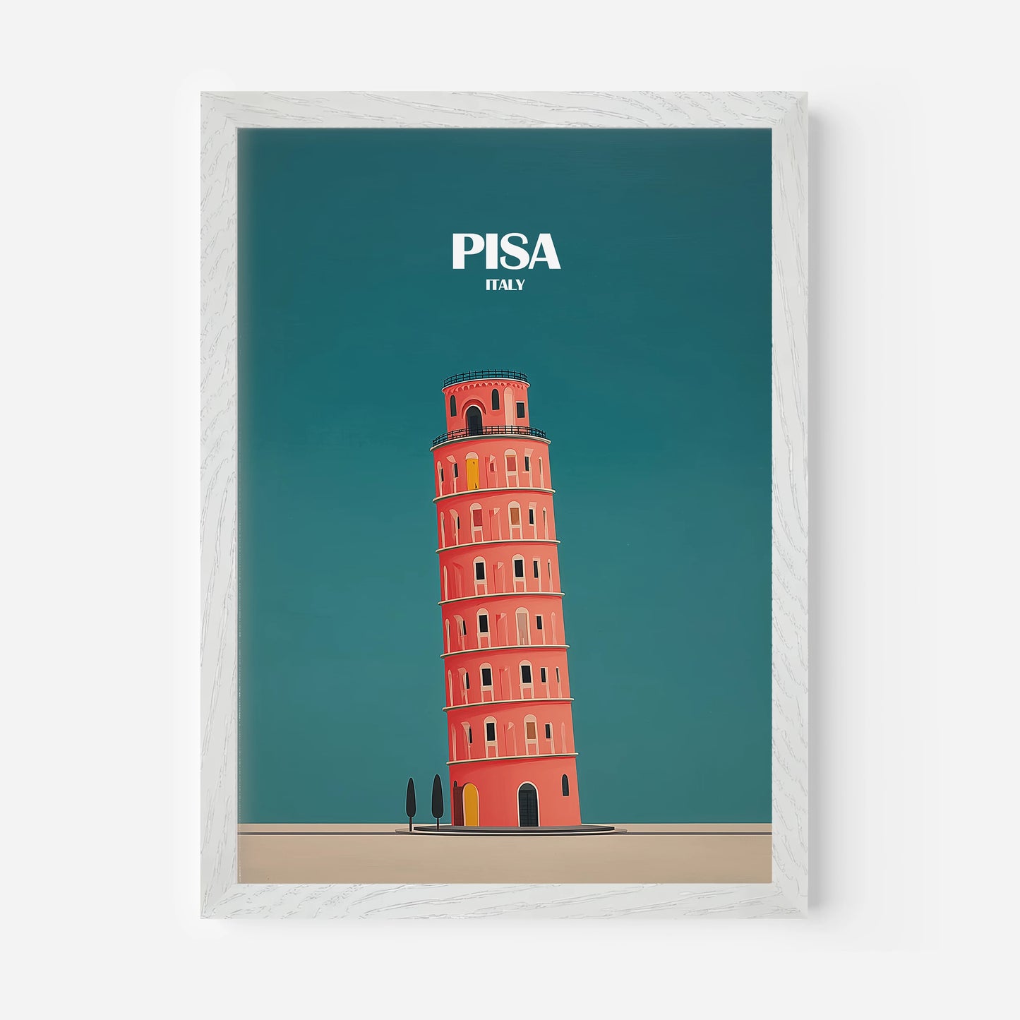 Pisa Italy Europe Travel Poster