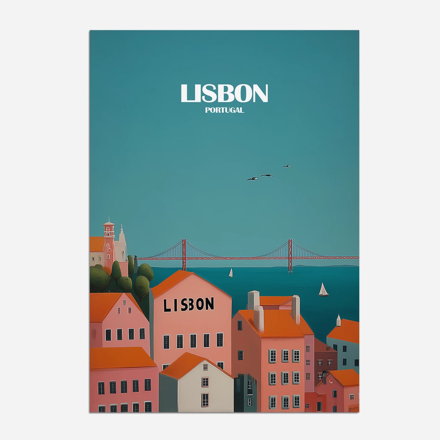 Lisbon Portugal Europe Travel Poster