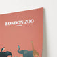 London Zoo England Travel Poster
