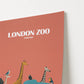 London Zoo England Travel Poster