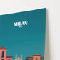Milan Italy Europe Travel Poster