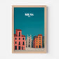 Milan Italy Europe Travel Poster