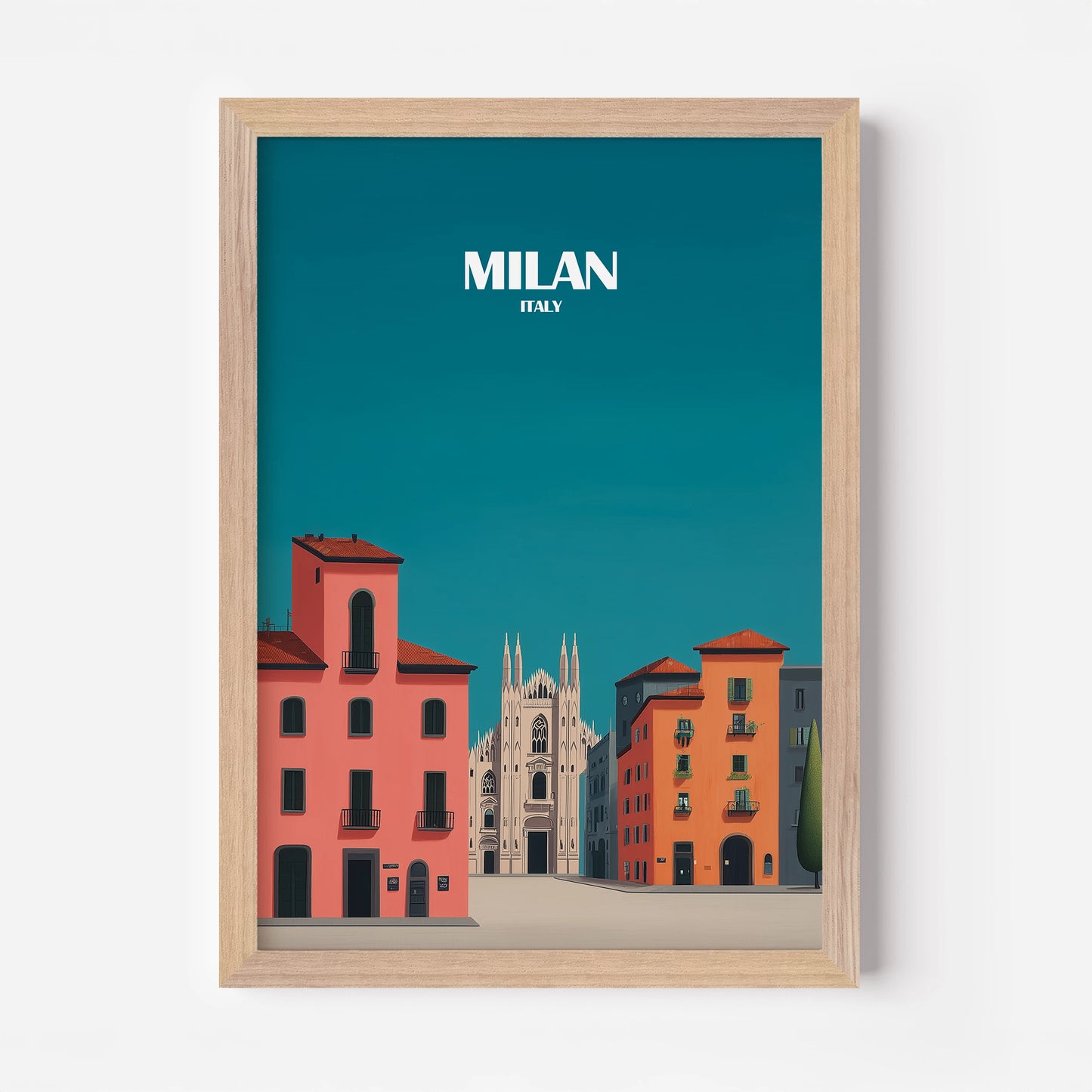 Milan Italy Europe Travel Poster