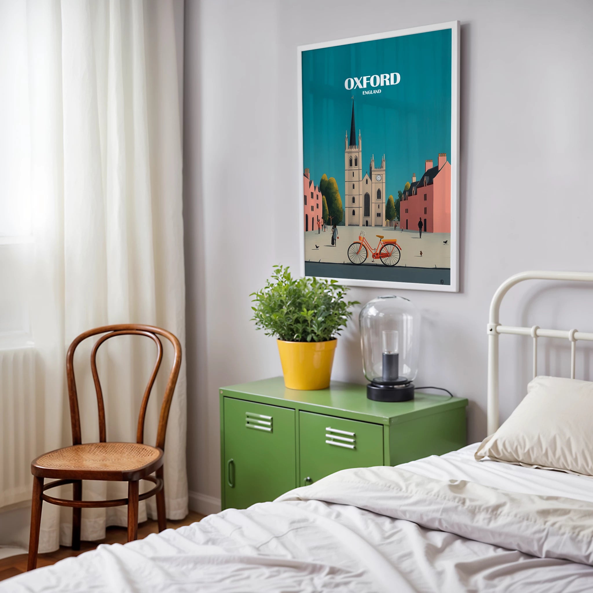 Oxford England Travel Poster